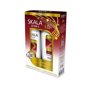 Imagem de Shampoo cab+cond.325ml 12em1 - SKALA