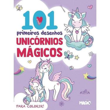 Imagem de Livro De Colorir Unicornios 101 Desenhos - Embalagem Unidade