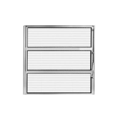 Imagem de Vitrô Basculante Alumínio 60 x 60cm Vidro Horizontal Hale Branco
