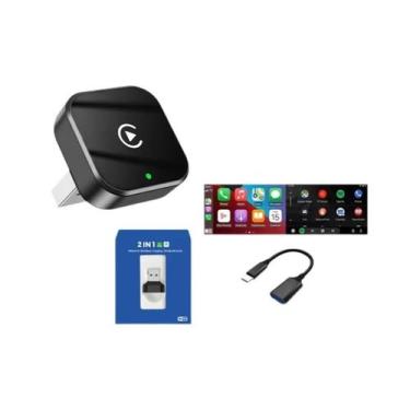 Imagem de Adaptador Universal Wireless CarPlay E Android Auto USB Dongle Para To