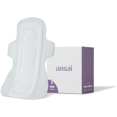 Imagem de Absorvente Noturno Amai, Fluxo Intenso, Algodão Sem Químicos, Ultra Confortável, Hipoalergênico, Com Abas, Zero Plástico Comum - 8 unidades