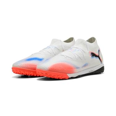 Imagem de PUMA Chuteira de futebol unissex Future 8 Pro Cage, Puma Branco Puma Preto Vermelho Brilhante, 40 BR