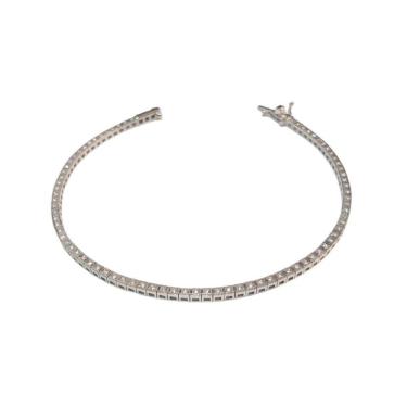 Imagem de Pulseira Riviera 80 Diamantes 0.05Pts 4Cts Ouro Branco 18K