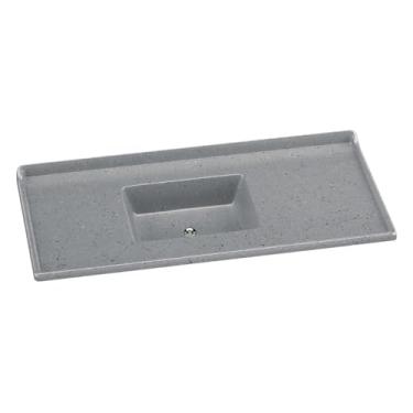 Imagem de Pia de Cozinha Mármore Sintético 120x55cm Multimóveis Cr20479 Cinza