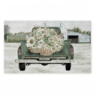 Imagem de Stupell Industries Tapete de porta não tecido impresso com estampa de flores country, design de Cindy Jacobs