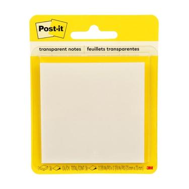 Imagem de Bloco Post it Transparente com 36 fls - 3M