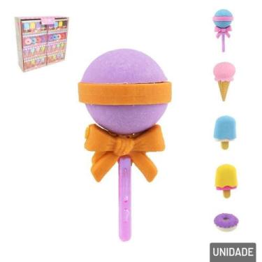 Imagem de Borracha Escolar 04 Peças Formato Doces Sortidos - Genérico