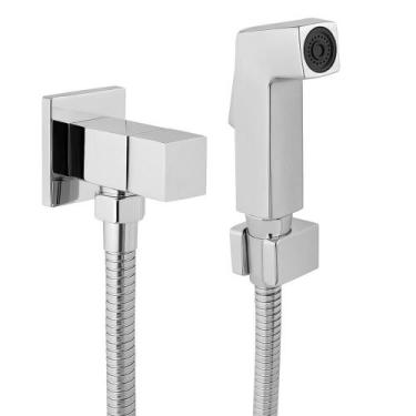 Imagem de Ducha Higiênica Quadrada Cromada Vogue Luxo Instalação Fácil - VOGUE M