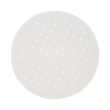 Imagem de Baoblaze Prateleira de forno ventilada muito fina, alta temperatura com distribuição uniforme de calor, capacidade de 30 kg, placa de queima de cerâmica leve, Circular