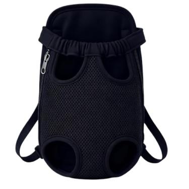 Imagem de Mochila Canguru Pet para Transporte Bolsa para Gato Ou Cachorro Alça Ajustável Para Compras No Supermercado Ou Passeios No Parque Bolsa Pet Leve E Resistente (Preto,PP)