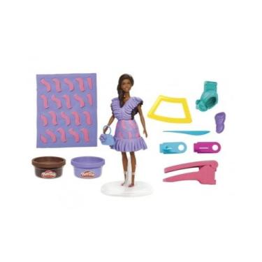 Imagem de Brinquedo massinha play doh barbie laços, moda ou franja hasbro g1359,