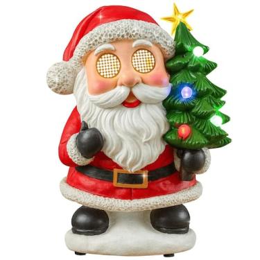 Imagem de Papai Noel Natal Musical Com Movimentos Olhos Led Árvore Decoração Nat