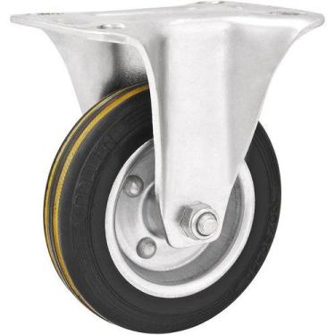 Imagem de Rodízio Fixo Médio 3 De Borracha Preto Vonder