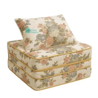 Imagem de Puff Multiuso Estampado 3 Em 1 Colchão D20 Visita + Travesseiro Soltei