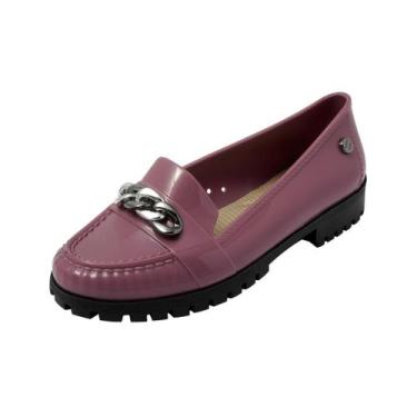 Imagem de Sandália Feminina Mocassim Confortável Miss Miss ref 10216, Rose, 36