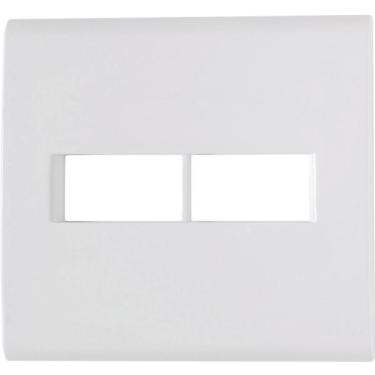 Imagem de Placa 2 Postos 4x4 Tramontina Liz Branca