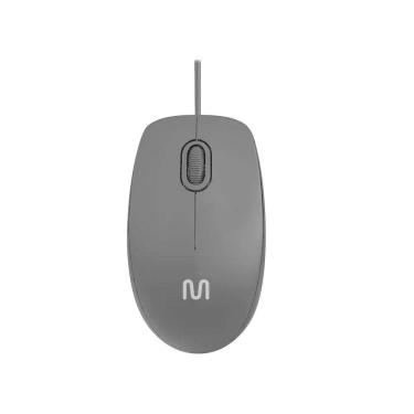 Imagem de Mouse com Fio MF400 Clique Silencioso Conexao USB 1200DPI Cabo de 180CM 3 Bot??es - Preto - MO386