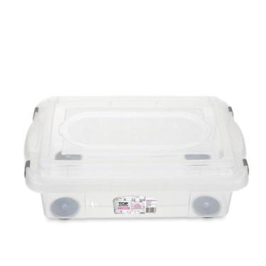 Imagem de Caixa Organizadora Plástica 8,6L Transparente Sanremo