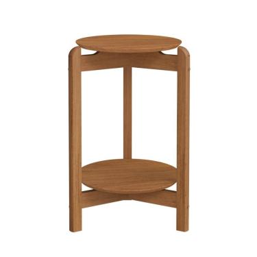 Imagem de Mesa Lateral Redonda Lizz Cedro