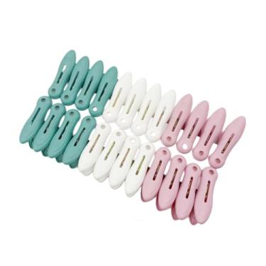 Imagem de Cabide de roupas antiderrapante e à prova de vento, resistente e durável, suporte de secagem multifuncional, cabide de armazenamento de guarda-roupa com ganchos 09