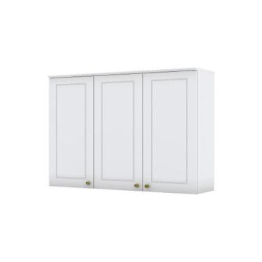 Imagem de Armário Aéreo 3 Portas 120cm Americana Henn, Branco HP