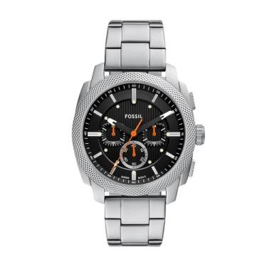 Imagem de Relógio Fossil Masculino Machine Prata - FS6095/1PN