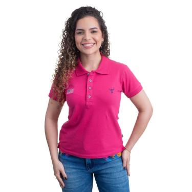 Imagem de CAMISA POLO FEMININA TEXAS FARM - NEW STYLE - CPF007 - ROSA ESCURO-Feminino