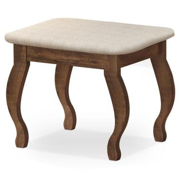 Imagem de Banqueta Com Almofada Para Penteadeira Malbec - Luapa