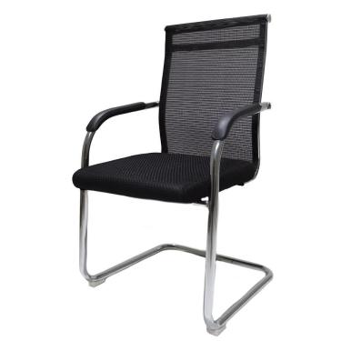 Imagem de Cadeira De Escritório Diretor Londres Mesh Fixa Preta