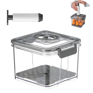 Imagem de Pote Hermético com Bomba de Vácuo 1,5L – Conserva Alimentos