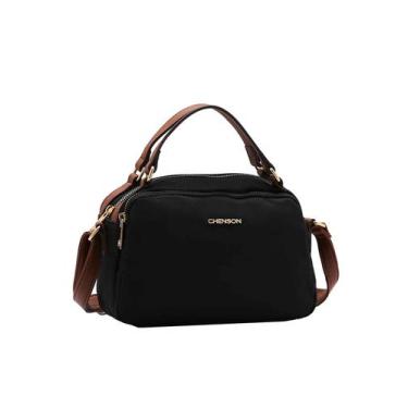 Imagem de Bolsa Transversal Feminina Chenson 3184586 Nylon, Preto