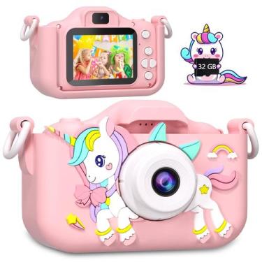 Imagem de Câmera OAEBLLE Kids para meninas de 3 a 6 anos com cartão TF de 32 GB