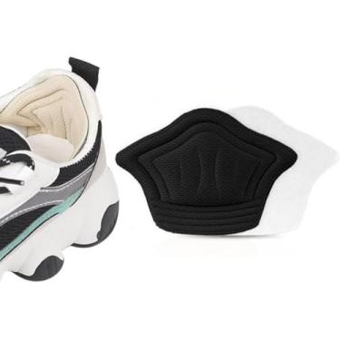 Imagem de Protetor De Calcanhar Revest Alto Conforto Tênis E Sapatos (Preto)