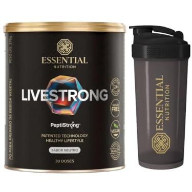 Imagem de Combo Essential Nutrition - LiveStrong Sabor Neutro (sem sabor) + Coqueteleira oficial