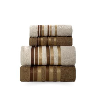 Imagem de Jogo De Toalhas Banhão 4 Peças (Palha/Bege,Banhão)