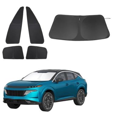 Imagem de Fannyc Para-brisa Para-brisa Carro Para-brisa Dobrável Cobertura Completa Personalizada para Nissan Murano 2025 2026 Acessórios Cortinas de Janela de Carro Bloquear Sol Raios UV 5 Peças