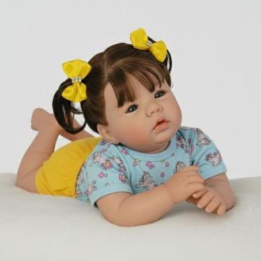 Imagem de Bebe Reborn Menina Corpo de Pano Realista - Mundo Azul E Rosa