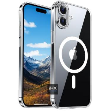 Imagem de [Capa Mag-safe para iPhone 16 Plus] Capinha Clear Case Magnetica Premium com Proteção de Câmera Compatível com Mag-safe, Transparente e Resistente a Riscos e Anti Impacto