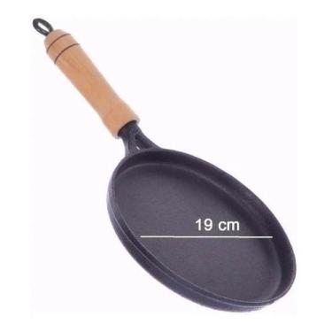 Imagem de Chapa Frigideira Para Tapioca Tapioqueira Ferro Fundido 19cm - Aluferr