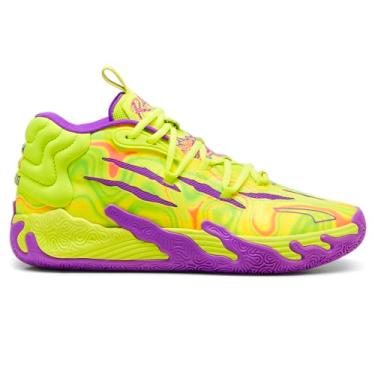 Imagem de Puma Tênis de basquete feminino Mb.03 Spark - Amarelo, Amarelo, 38