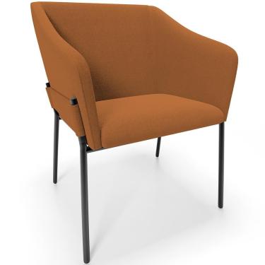 Imagem de Cadeira Para Sala De Jantar Estar Living Olívia L02 Bouclê Terracota - Lyam Decor