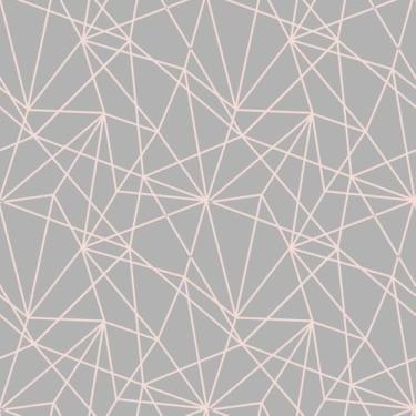 Imagem de Quadro Decorativo com Estampa de Padrão Mosaico Contínuo em Cores Pastel - Arte Moderna para Parede 50x50cm