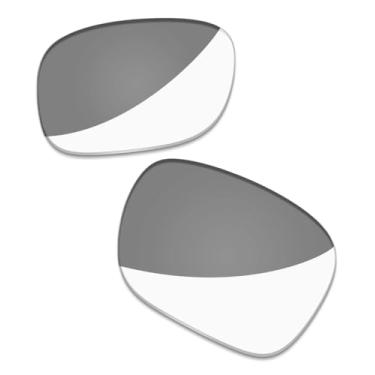 Imagem de LenzProse Lentes de reposição polarizadas de 1,5 mm para óculos de sol inteligentes Ray-Ban Stories Wayfarer L RW4004 53 mm, Fotocrômico transparente a preto não polarizado - 1,5 mm, 53mm