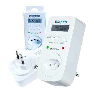 Imagem de Temporizador Digital Bivolt 110/220V, 18 Programações, Visor LCD, 10A 2200W, Timer Automático para Aparelhos Elétricos - Brucaro Prime