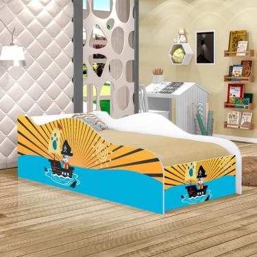 Imagem de Cama Carro Fun Adesivada Do Mar Solteiro