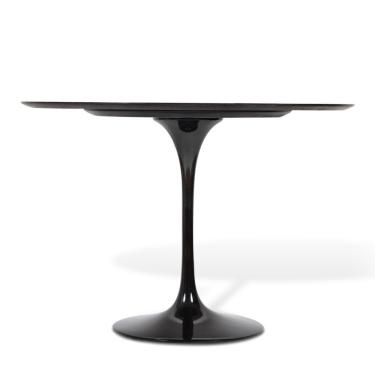 Imagem de Mesa De Jantar Tulipa Saarinen Redonda 70cm - Laqueada Preto