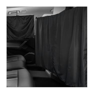 Imagem de NYTKL 3 peças de cortina de privacidade de carro, cortina divisória blackout de veículo com 2 persianas laterais traseiras, protetor de tela de para-sol de carro bloqueia luz para dormir, acampar