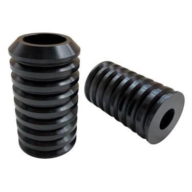 Imagem de Rodas decorativas da barra de colisão dianteira e traseira da motocicleta, controles deslizantes da barra de colisão do motor e capas decorativas da barra de colisão do alforje (preto)