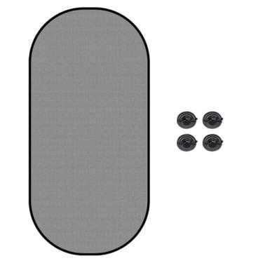 Imagem de HQRNYP Persiana de janela de carro, para-sol de carro, tela traseira do veículo, capa de malha de proteção solar com ventosa, proteção contra reflexo automático e proteção contra raios UV para o seu