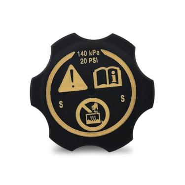 Imagem de Lyxheth Tampa do reservatório de refrigeração, tampas de radiador, tampa de refrigeração do tanque de sobretensão do radiador para Chevy GMC Buick Cadillac Express Avalanche Suburban, substitui OEM